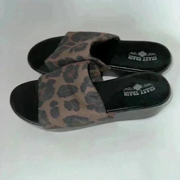 90s Platty Crazy Train Leopard Platform Sandals Size 10 Brown / Women’s - Picture 2 of 10